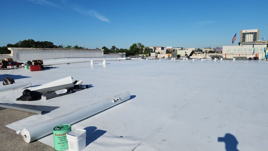 flat roof repair Baton Rouge commercial building
