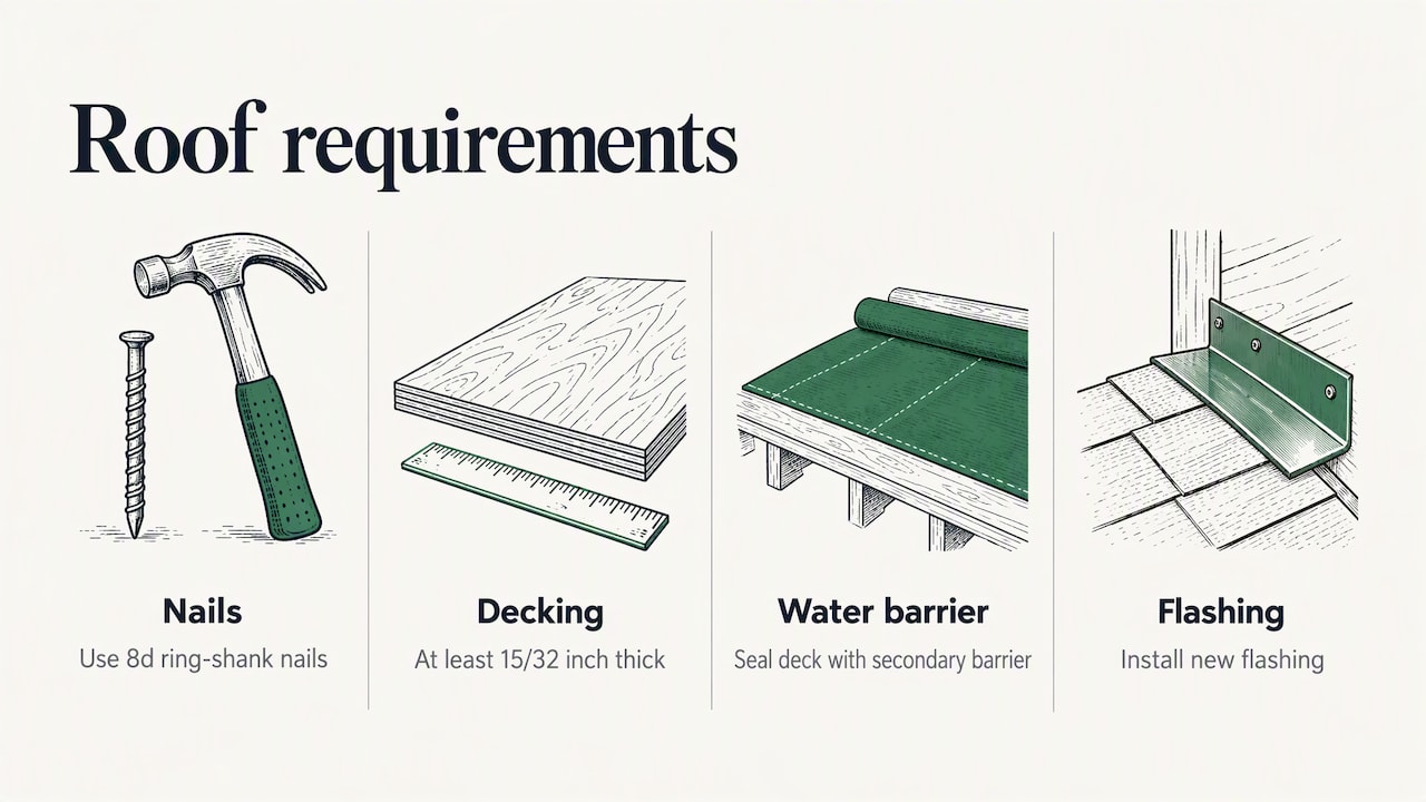 Four core FORTIFIED roof requirements